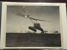 Vintage Original Military Egg-Beater Helicopter International News Photo W/ Feed picture