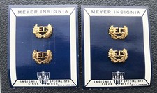 Trujillo Era DOMINICAN REPUBLIC Army Officer Cadet EC Rank Insignia Sets (Two)