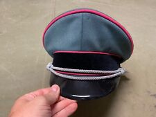 WWII GERMAN WAFFEN PANZER OFFICER CRUSHER PEAK CAP-LARGE,EARL MADE picture