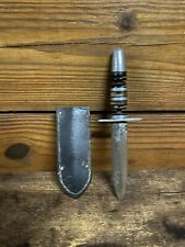 Vintage WW2 Theater dagger fighting knife with Sheath 3 3/4” Blade 7” Total picture