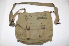 WW2 USMC US Marine Corps Officer Dispatch Case Musette Shoulder Bag Backpack picture