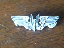 Vintage Sterling silver US Army Air Force Aerial gunner Wings 2