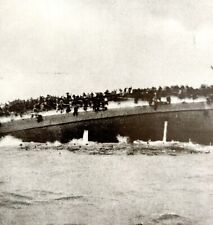 Arethusa Ship Sinking WW1 Print 1917 End Of The Blucher Torpedo British SmDwC4 picture