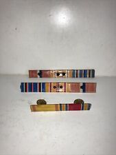 Vintage World War II Bar Ribbon Medal Set of 3 picture