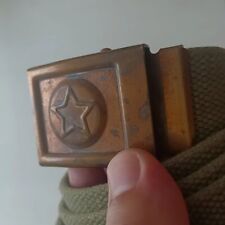 Vietnam War: Rare Tactical Canvas Ribbon and Brass Buckle in Vietnam 1969 picture