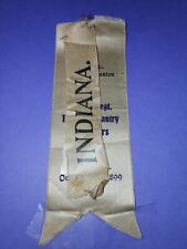 Civil War Ribbon Indiania Infantry Volunteers 1899 picture
