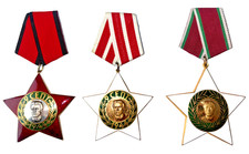Bulgarian Order of 9 September 1944 1st 2nd 3rd Class Full Set Medals