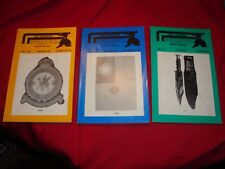 Lot of 3 1980's Manions Militaria Auction catalogs from 1980's swords guns etc picture