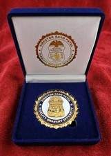 Rare Authentic Kash Patel FBI Director PRESENTATION BOX Challenge Coin Set
