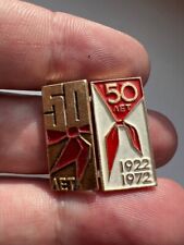 Two vintage Soviet badges 50 years of the USSR 1922-1972 picture