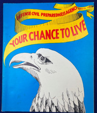 Vintage 1972 Your Chance To Live Civil Defense Fallout Shelter Book Vietnam
