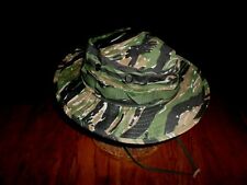 U.S MILITARY STYLE BOONIE HAT TIGER STRIPE CAMOUFLAGE VIETNAM REPRODUCTION 7 3/4 picture