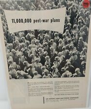 Vintage Print Advertisement For 1944 Soldiers Coming Back From War Jobs  picture