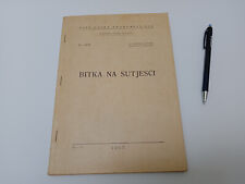 JNA YUGOSLAVIA MILITARY ACADEMY BOOK MAP 60s BATTLE WWII BATTLE of NERETVA picture