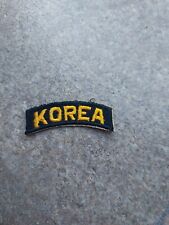 Korea Tab Patch Cut Edge-White Back Tab Gold/Black-Original picture