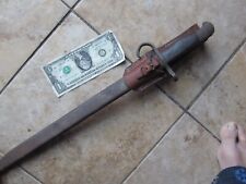 SUPER NICE WWII Japanese Bayonet & Scabbard & FROG, Marine Pick Up, Bright Blade picture