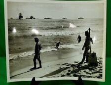 US Navy 8x10 Vintage Rare  Photo WW2 Navy Ships Beach Landing 1939 Russia picture