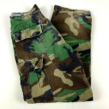 Military Army Trousers Men's Hot Weather Rip Stop Woodland Camouflage SZ Small picture