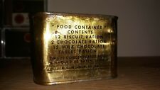Rare Vintage survival food packet general purpose ration Tin Can 1956 picture