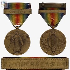 WW1 U.S. NAVAL VICTORY MEDAL OVERSEAS CLASP BAR WWI WORLD WAR 1 GREAT WAR