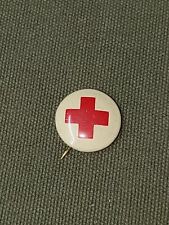 WWII American Red Cross Support Button Pin picture