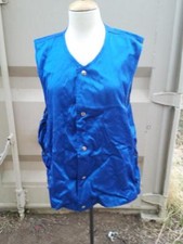 US Navy Vest Ground Crewman's Indentification Winter L/XL BRIGHT BLUE Lite Ind