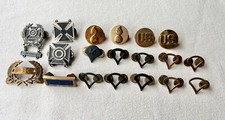 Vintage World War Two U.S. Military Shooting Medals And Rank And Rate Insignias