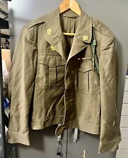 WW2 8th Infantry Ike Jacket With French Fourragere Medal Bar 1944 picture