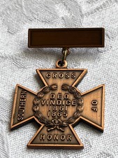 United Daughters of the Confederacy UCV Southern Cross of Honor Civil War Medal