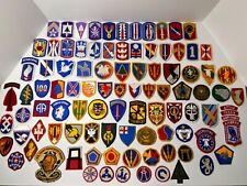U.S. ARMY, SHOULDER SLEEVE PATCHES, ASSORTED GROUPING OF 97 ARMY PATCHES picture