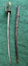 Old Reproduction US Civil War Model 1840 Cavalry Sword Saber w/Scabbard picture