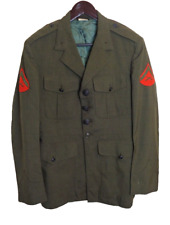 Marines USMC Green Military Sz 41R Mens Dress Service Wool Uniform Jacket picture