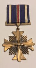 Original WWII US Navy Marines DFC Distinguished Flying Cross Medal SLOT BROOCH picture