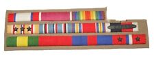 Original WWII US Army Custom Embroidered General Officer Ribbon Bar NAMED picture