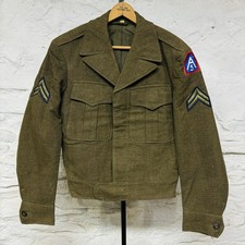 Korean War US Army 5th Ike Jacket Uniform ID Number Airborne Paratrooper Vtg 50s