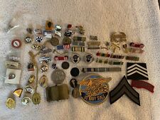 Lot Of Vintage Pins US Military, Religious Sports Pins picture
