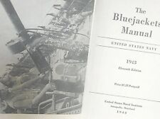 WW ll  1943 The Bluejackets Manual United States Navy USN Military Hand Book picture