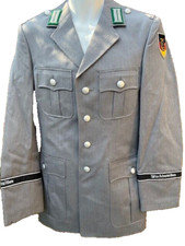 German Officer Parade Jacket Genuine Army Dress Uniform 100% Wool B/W Grey New