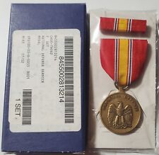 NATIONAL DEFENSE SERVICE MEDAL & RIBBON SET MILITARY GI ISSUE W/ORG BOX NDSM NEW picture