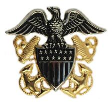 US Navy Officer Cap Badge Pin 2-1/2