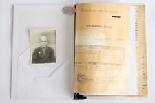 USSR Army lieutenant Mortar crew commander  Personal file Book WW2 ID Dog tag picture