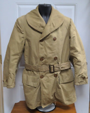 WWII/2 US Army OD Mackinaw overcoat with belt size 38. picture