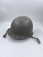 ww2 M1 helmet front seam fixed bales. Marked 31st infantry corking texture picture