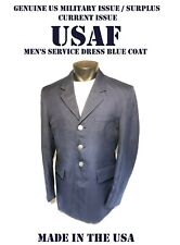 MEN'S 42R USAF COAT SERVICE DRESS BLUE US MILITARY AIR FORCE ISSUE JACKET 1620 picture
