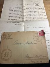 Rare WW2 German Feldpost Letter from Soldier or family Luftwaffe Ln picture
