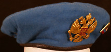 Early Russian Federation Army Sz. 58 Beret 1993 Eagle Insignia & Scarce Flag Pin picture