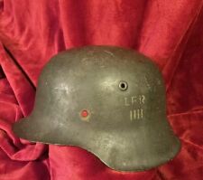 Ww2 German M42 Original Combat Helmet DANISH HOME GUARD Immediate Post War picture