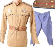 Gymnasterka Tunic Shirt NKVD Senior Lieutenant Cotton 48-50 WWII Soviet Rare