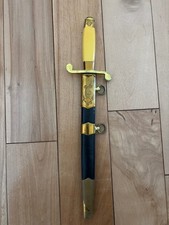 Original Soviet USSR Navy Naval Officer Dagger and belt made by BULAT in 1978.