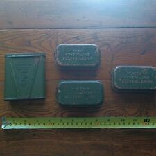 Original WW2  Tin First Aid  lot of 4 tins. picture